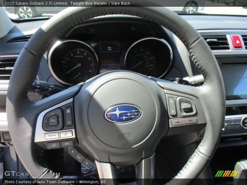 Twilight Blue Metallic / Slate Black 2017 Subaru Outback 2.5i Limited