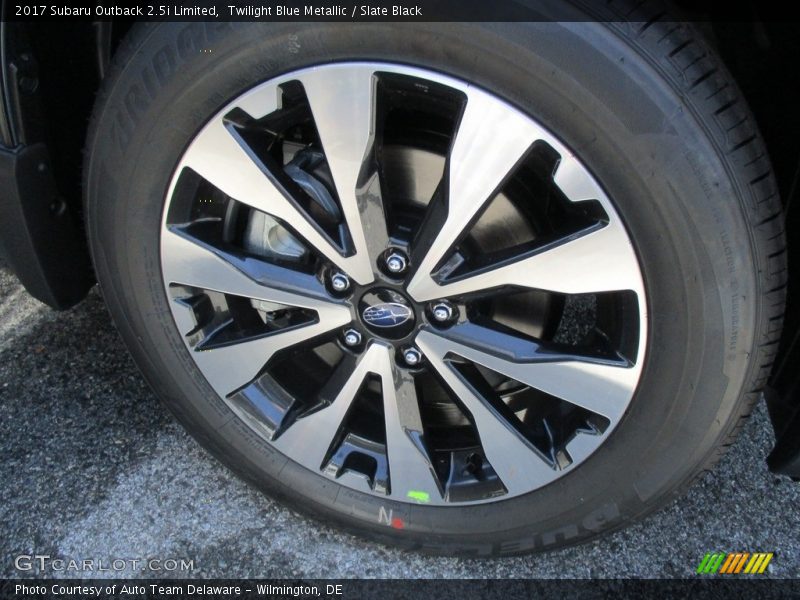 Twilight Blue Metallic / Slate Black 2017 Subaru Outback 2.5i Limited