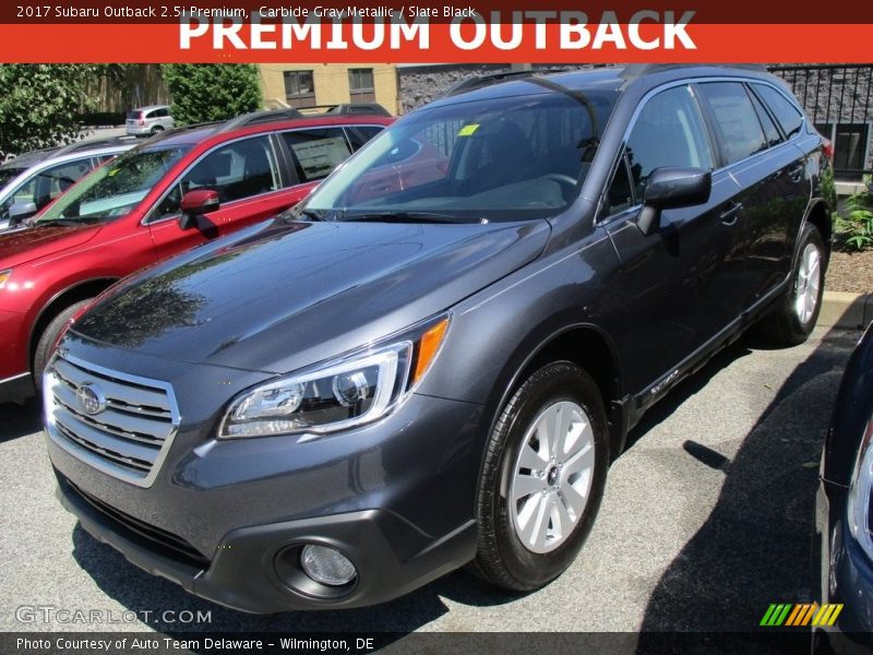 Carbide Gray Metallic / Slate Black 2017 Subaru Outback 2.5i Premium