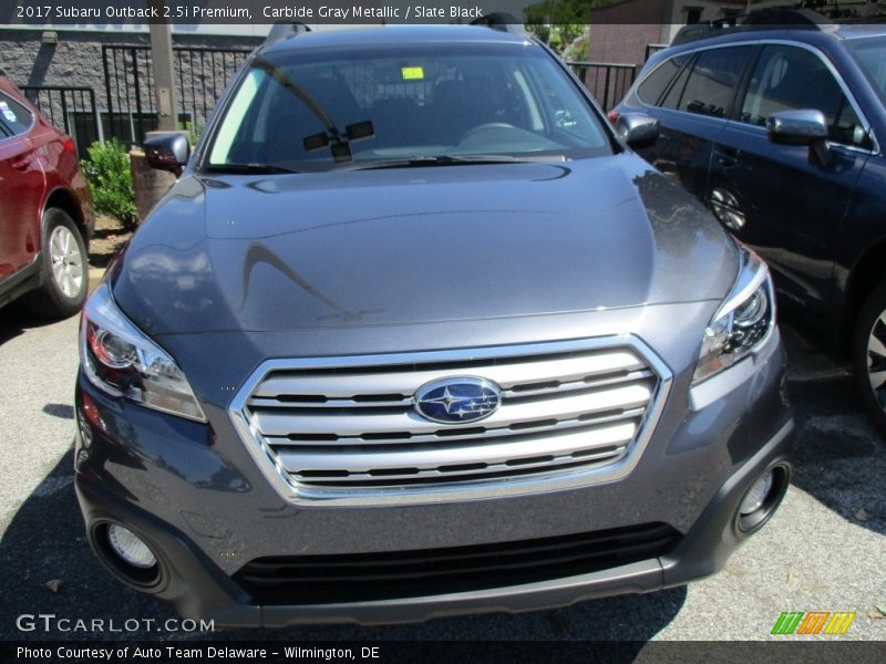 Carbide Gray Metallic / Slate Black 2017 Subaru Outback 2.5i Premium