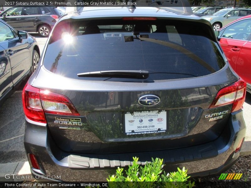 Carbide Gray Metallic / Slate Black 2017 Subaru Outback 2.5i Premium