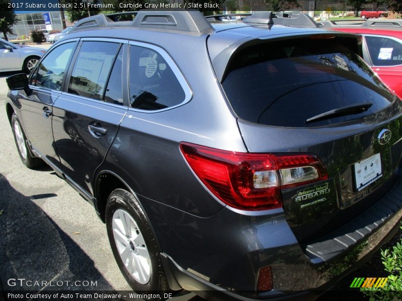 Carbide Gray Metallic / Slate Black 2017 Subaru Outback 2.5i Premium