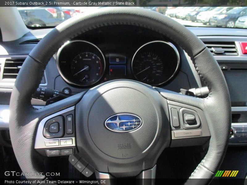 Carbide Gray Metallic / Slate Black 2017 Subaru Outback 2.5i Premium