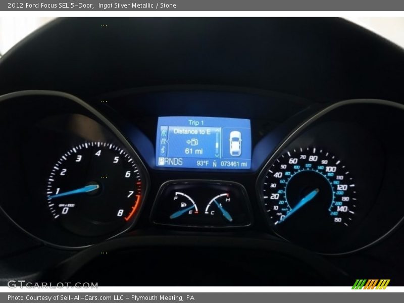 Ingot Silver Metallic / Stone 2012 Ford Focus SEL 5-Door