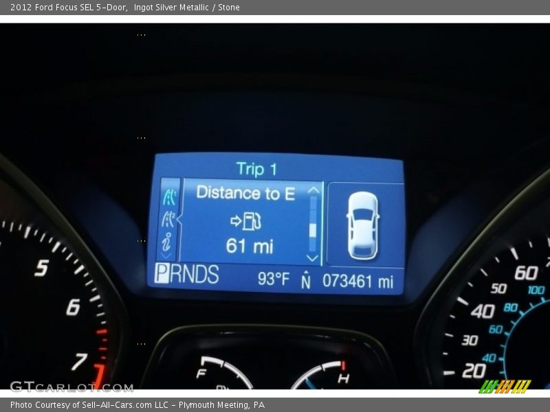 Ingot Silver Metallic / Stone 2012 Ford Focus SEL 5-Door