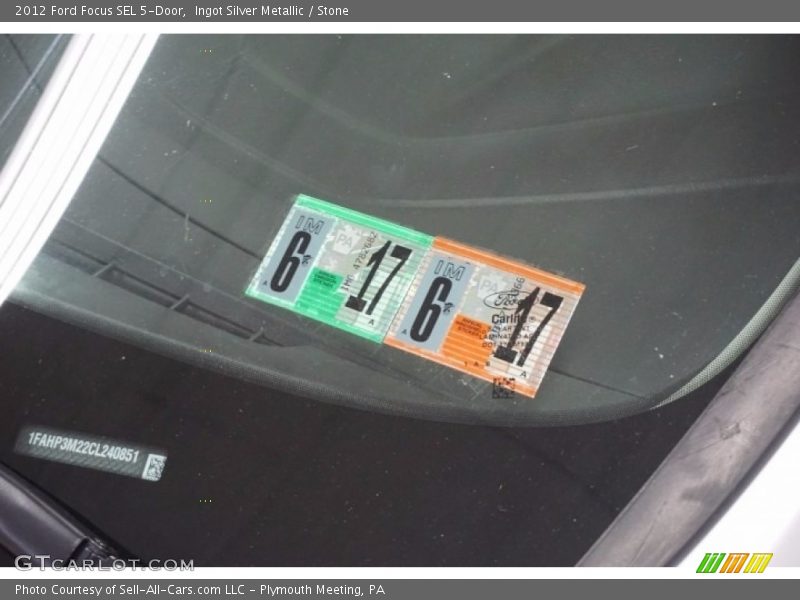 Ingot Silver Metallic / Stone 2012 Ford Focus SEL 5-Door