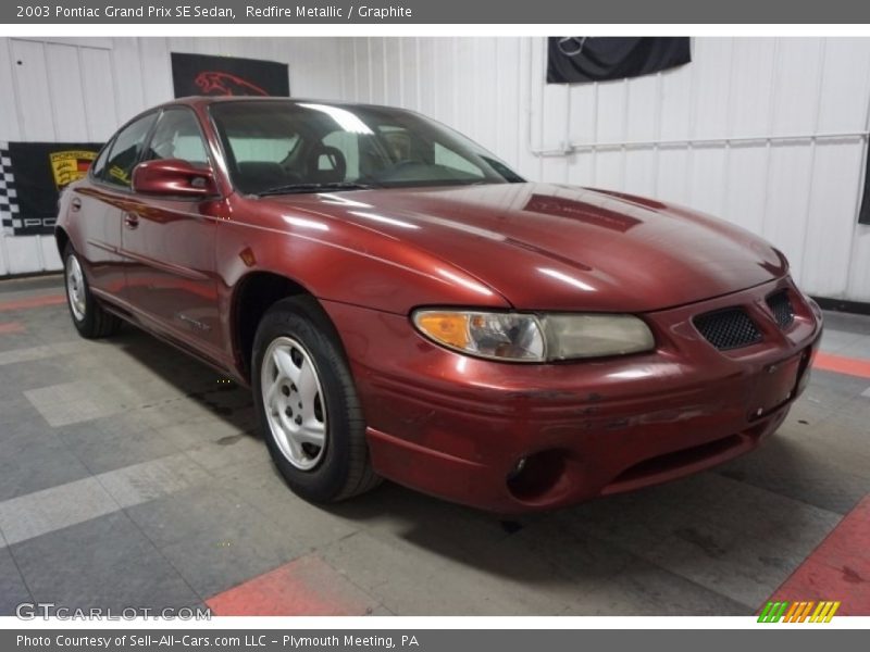 Redfire Metallic / Graphite 2003 Pontiac Grand Prix SE Sedan