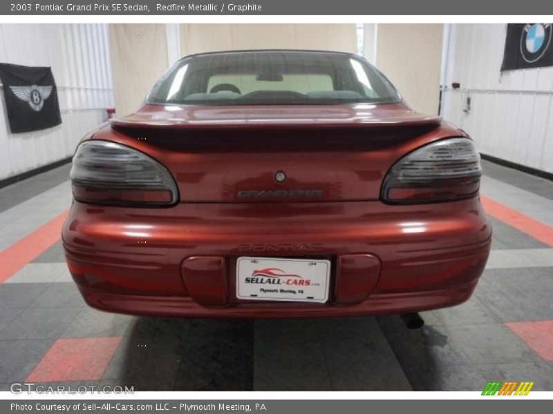 Redfire Metallic / Graphite 2003 Pontiac Grand Prix SE Sedan