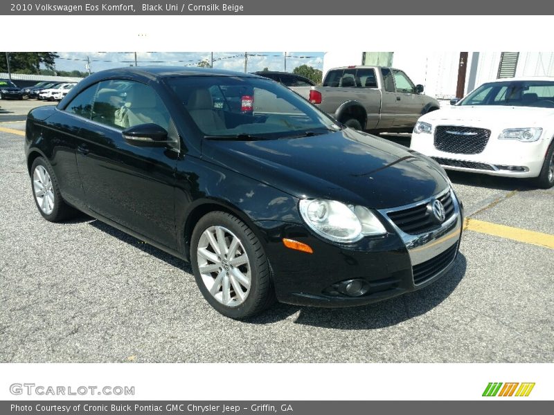 Black Uni / Cornsilk Beige 2010 Volkswagen Eos Komfort