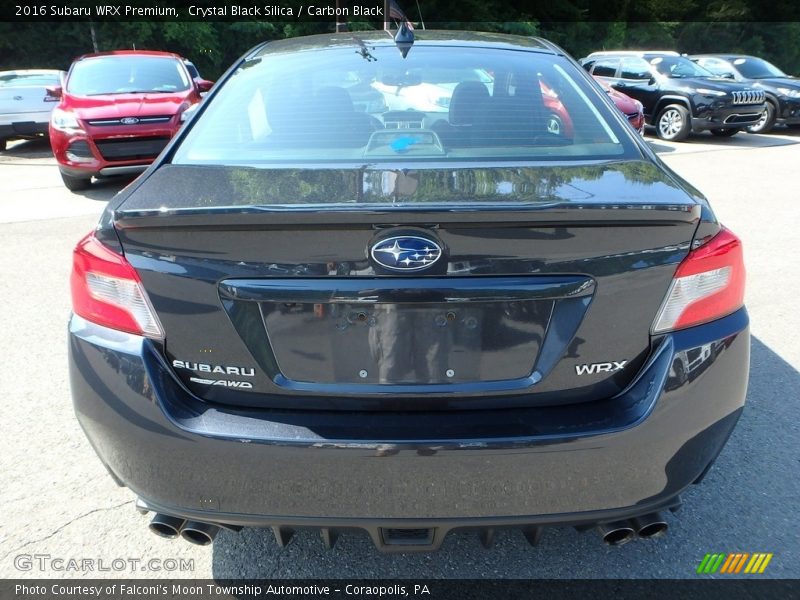 Crystal Black Silica / Carbon Black 2016 Subaru WRX Premium