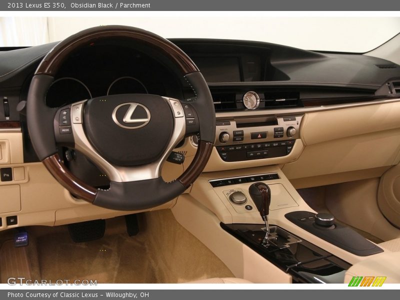 Obsidian Black / Parchment 2013 Lexus ES 350