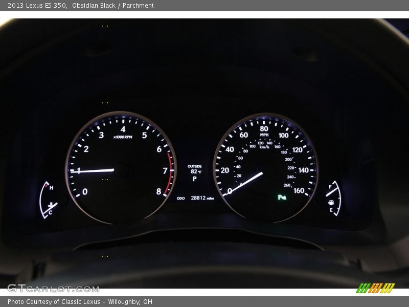 Obsidian Black / Parchment 2013 Lexus ES 350