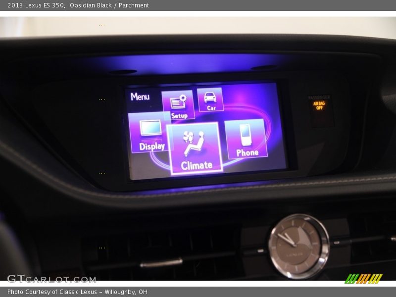 Obsidian Black / Parchment 2013 Lexus ES 350