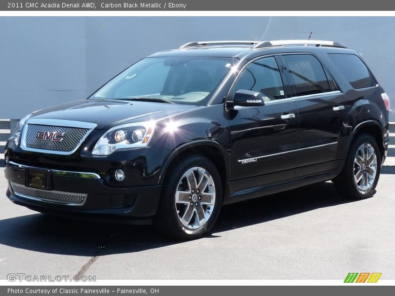 Carbon Black Metallic / Ebony 2011 GMC Acadia Denali AWD