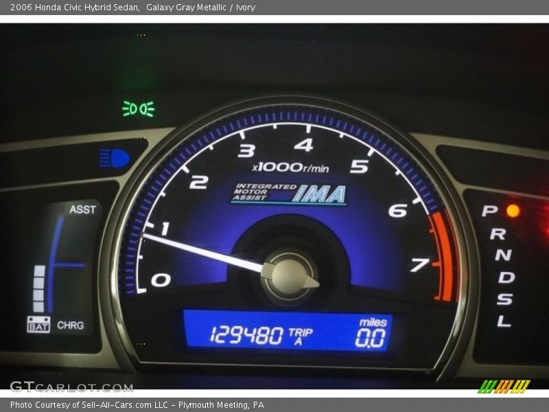 Galaxy Gray Metallic / Ivory 2006 Honda Civic Hybrid Sedan