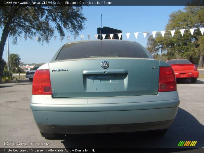 Elegance Green Metallic / Beige 1999 Volkswagen Passat GLS V6 Sedan
