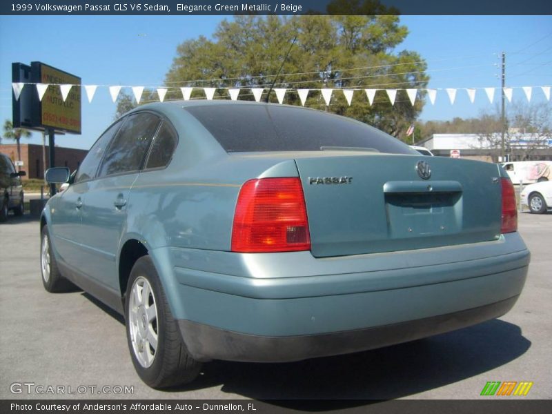 Elegance Green Metallic / Beige 1999 Volkswagen Passat GLS V6 Sedan