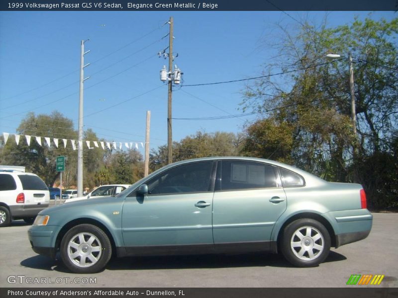 Elegance Green Metallic / Beige 1999 Volkswagen Passat GLS V6 Sedan