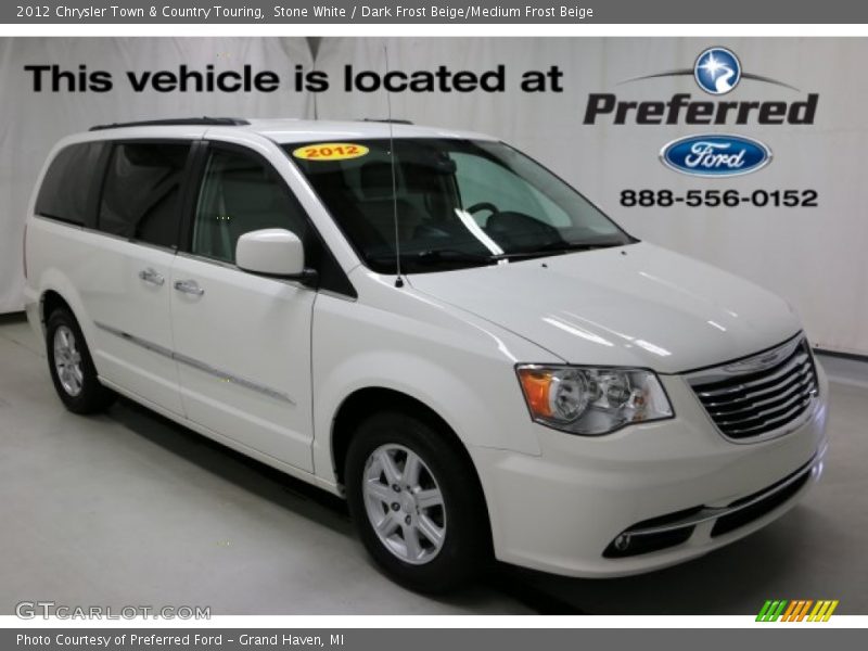 Stone White / Dark Frost Beige/Medium Frost Beige 2012 Chrysler Town & Country Touring
