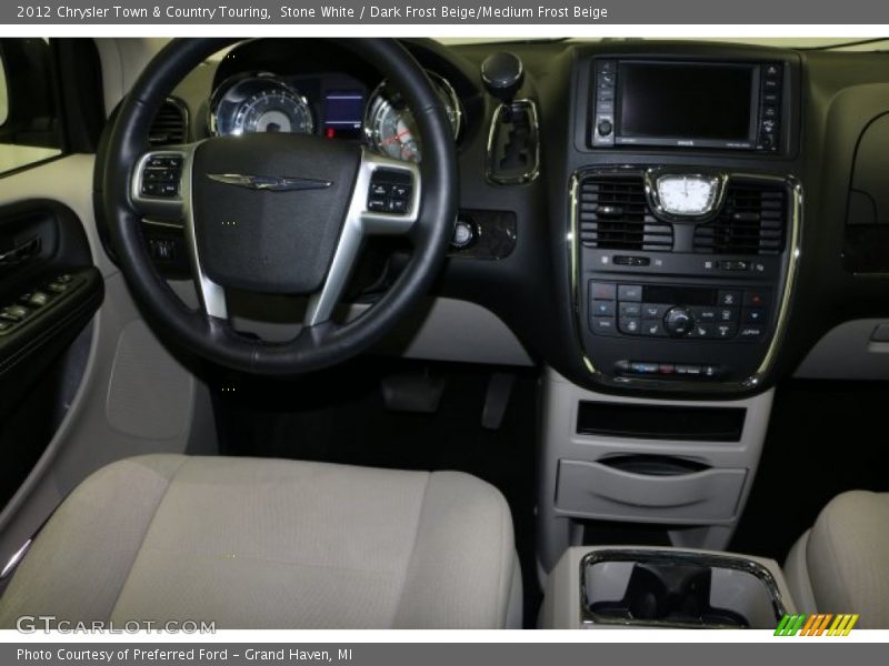 Stone White / Dark Frost Beige/Medium Frost Beige 2012 Chrysler Town & Country Touring