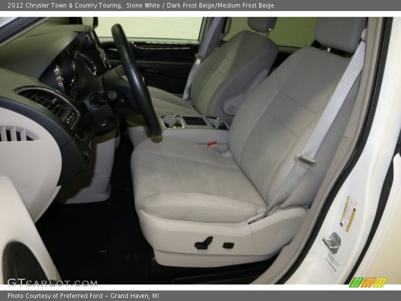 Stone White / Dark Frost Beige/Medium Frost Beige 2012 Chrysler Town & Country Touring