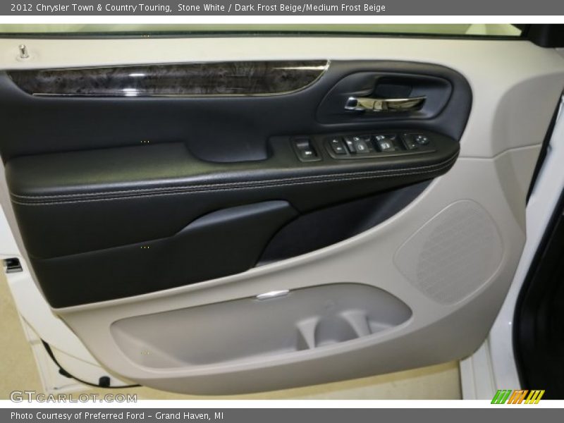 Stone White / Dark Frost Beige/Medium Frost Beige 2012 Chrysler Town & Country Touring
