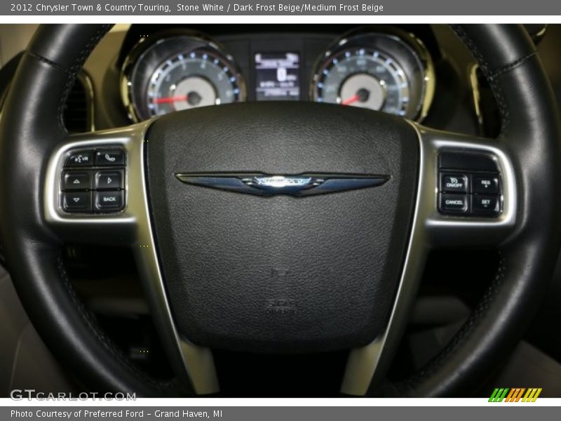 Stone White / Dark Frost Beige/Medium Frost Beige 2012 Chrysler Town & Country Touring