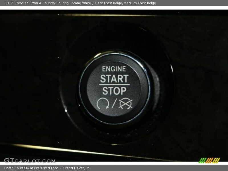 Stone White / Dark Frost Beige/Medium Frost Beige 2012 Chrysler Town & Country Touring