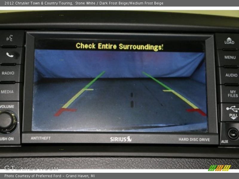 Stone White / Dark Frost Beige/Medium Frost Beige 2012 Chrysler Town & Country Touring