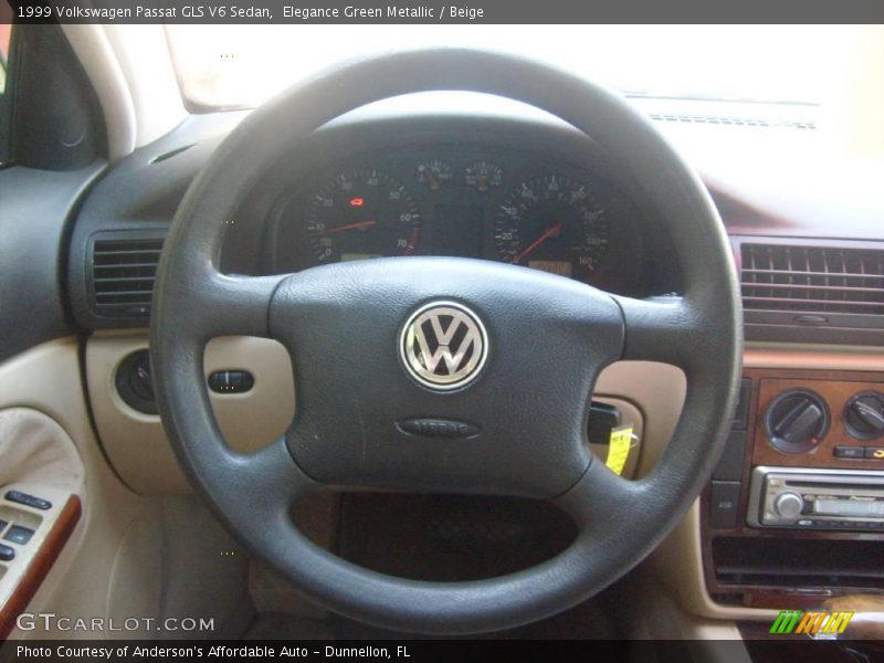 Elegance Green Metallic / Beige 1999 Volkswagen Passat GLS V6 Sedan