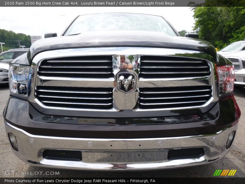 Luxury Brown Pearl / Canyon Brown/Light Frost Beige 2016 Ram 1500 Big Horn Crew Cab 4x4