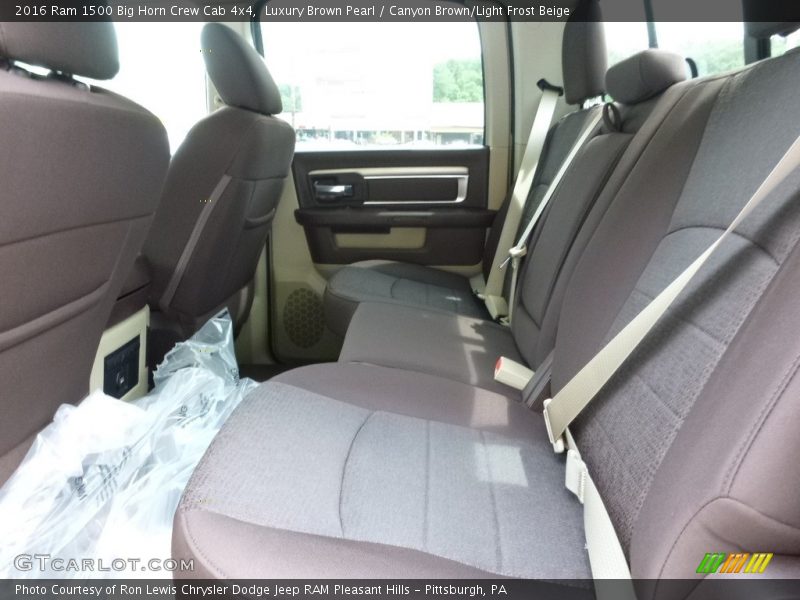 Luxury Brown Pearl / Canyon Brown/Light Frost Beige 2016 Ram 1500 Big Horn Crew Cab 4x4