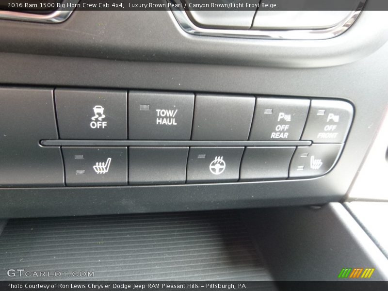 Luxury Brown Pearl / Canyon Brown/Light Frost Beige 2016 Ram 1500 Big Horn Crew Cab 4x4
