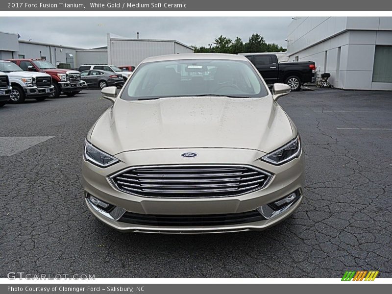 White Gold / Medium Soft Ceramic 2017 Ford Fusion Titanium