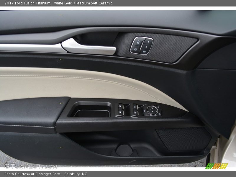 White Gold / Medium Soft Ceramic 2017 Ford Fusion Titanium