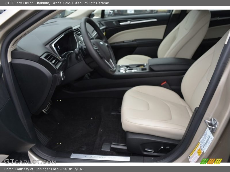 White Gold / Medium Soft Ceramic 2017 Ford Fusion Titanium