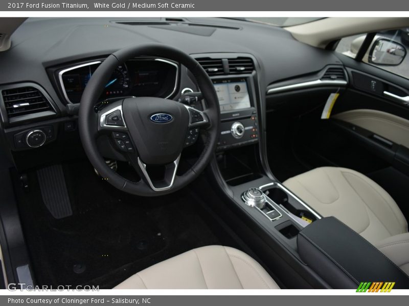 White Gold / Medium Soft Ceramic 2017 Ford Fusion Titanium