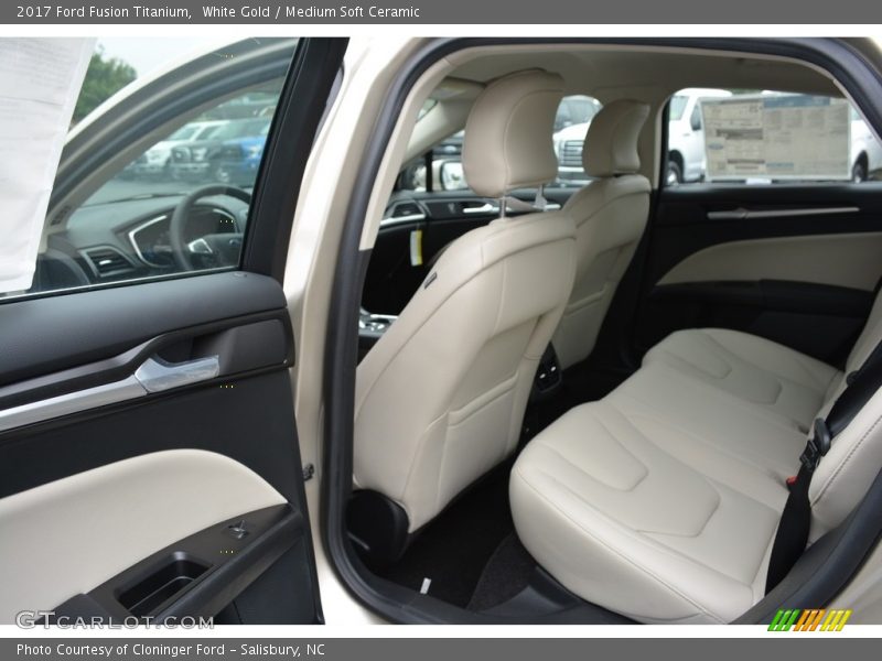 White Gold / Medium Soft Ceramic 2017 Ford Fusion Titanium
