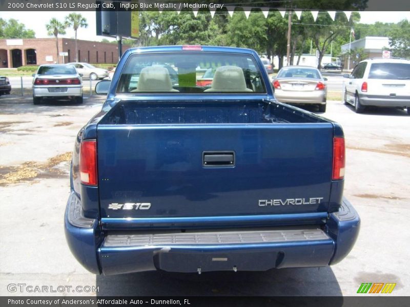 Indigo Blue Metallic / Medium Gray 2000 Chevrolet S10 LS Regular Cab