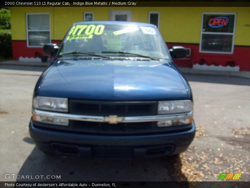 Indigo Blue Metallic / Medium Gray 2000 Chevrolet S10 LS Regular Cab