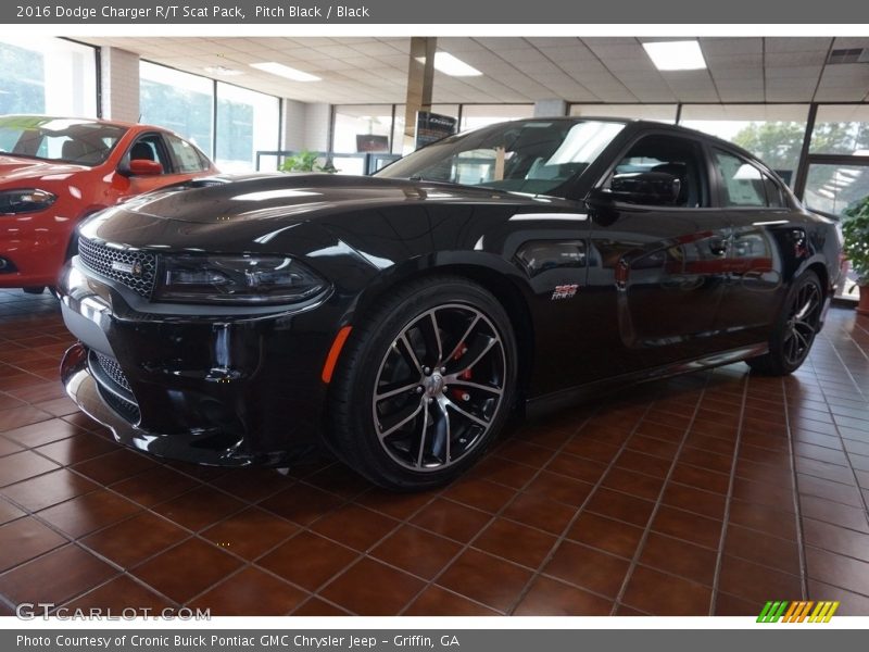 Pitch Black / Black 2016 Dodge Charger R/T Scat Pack