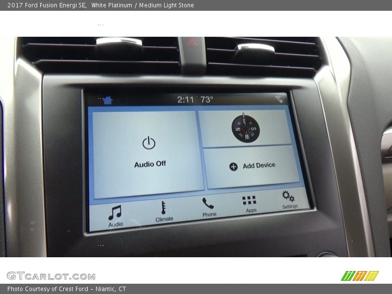 White Platinum / Medium Light Stone 2017 Ford Fusion Energi SE