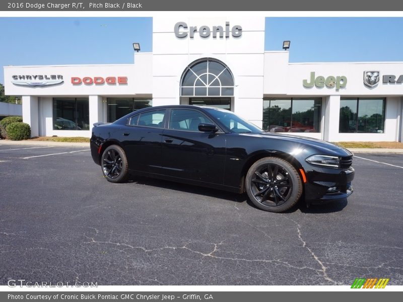 Pitch Black / Black 2016 Dodge Charger R/T