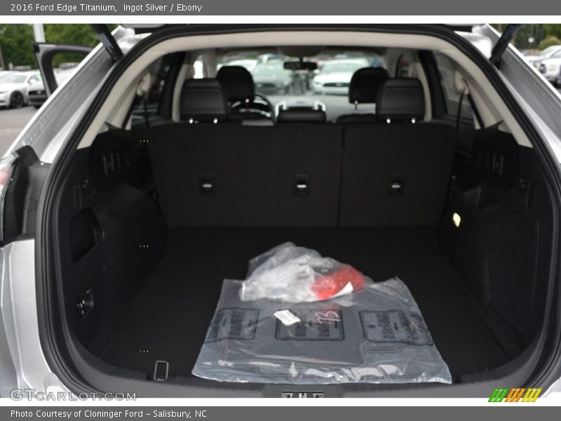 Ingot Silver / Ebony 2016 Ford Edge Titanium