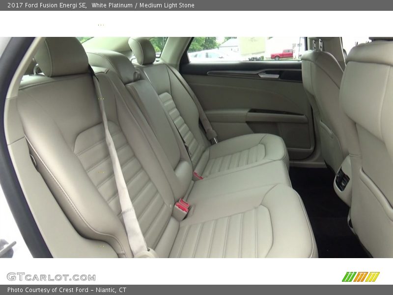 White Platinum / Medium Light Stone 2017 Ford Fusion Energi SE