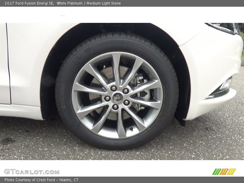 White Platinum / Medium Light Stone 2017 Ford Fusion Energi SE
