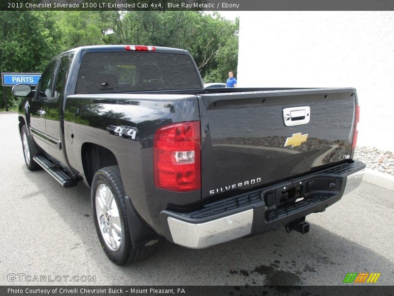 Blue Ray Metallic / Ebony 2013 Chevrolet Silverado 1500 LT Extended Cab 4x4