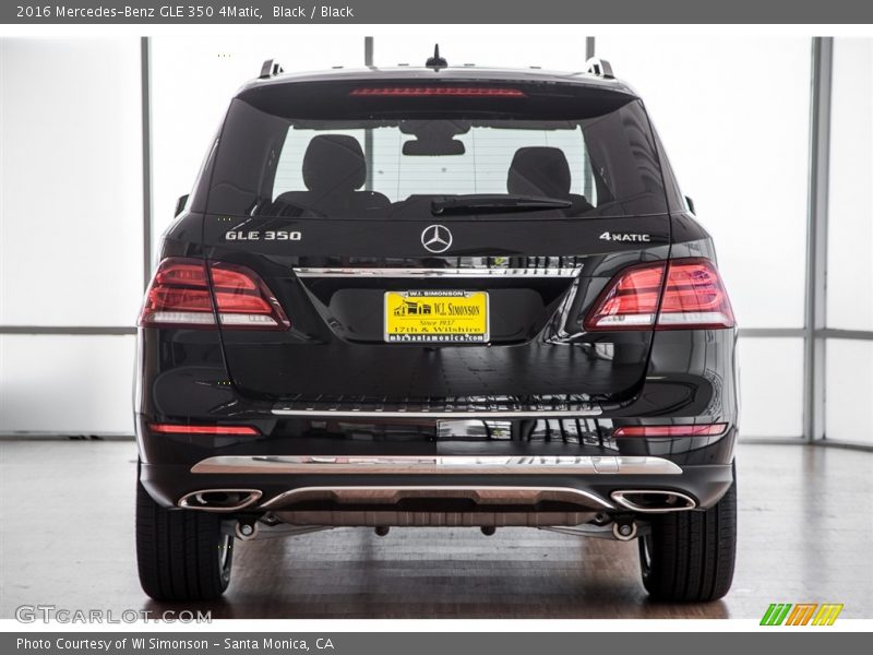 Black / Black 2016 Mercedes-Benz GLE 350 4Matic