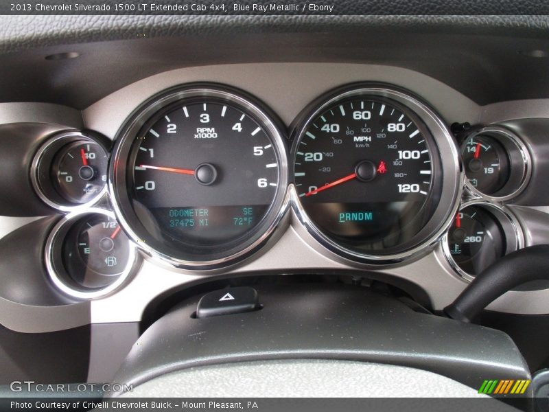 Blue Ray Metallic / Ebony 2013 Chevrolet Silverado 1500 LT Extended Cab 4x4