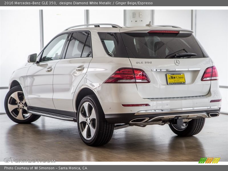 designo Diamond White Metallic / Ginger Beige/Espresso 2016 Mercedes-Benz GLE 350